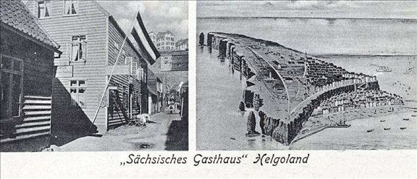历史,明信片,赫尔戈兰岛,德国