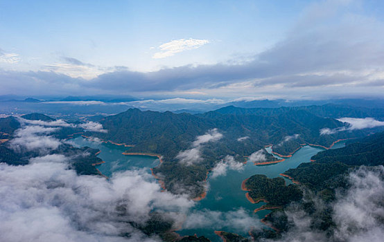 广西蒙山,茶山水库美景入画来