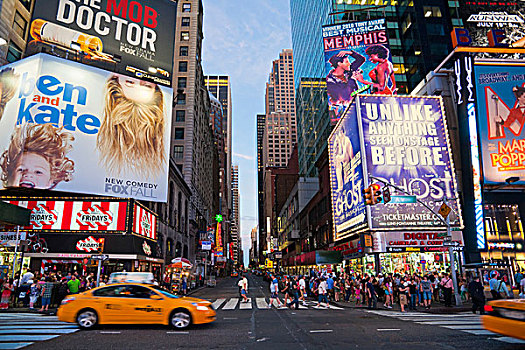 时代广场,市中心,剧院区,曼哈顿,纽约,美国