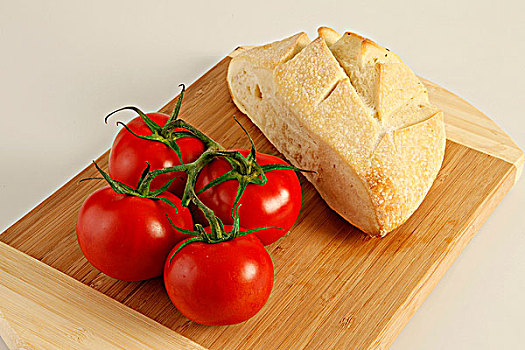 意大利,面包,西红柿