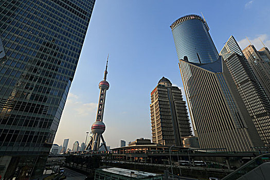 上海,陆家嘴金融贸易区,东方明珠