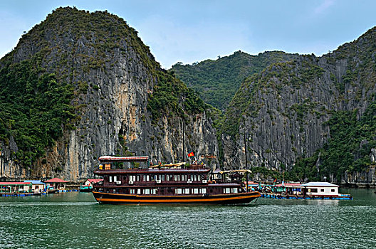 帆船,下龙湾,越南,东南亚