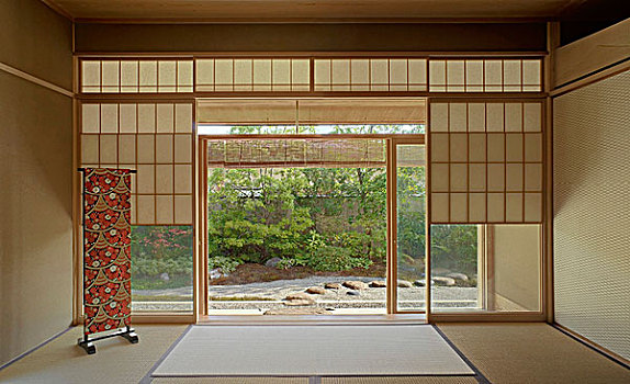日本传统,房间,滑动门