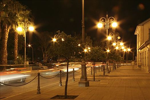 散步场所,夜晚,塞浦路斯