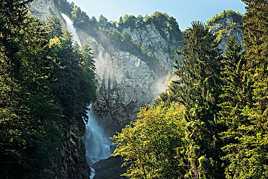 瀑布,伯恩,瑞士