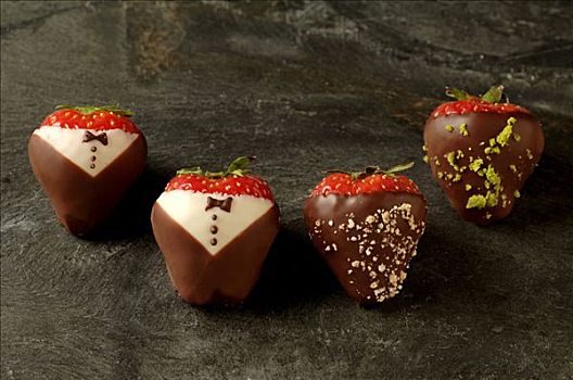 草莓,巧克力,高级烹饪,阿尔萨斯,法国,欧洲