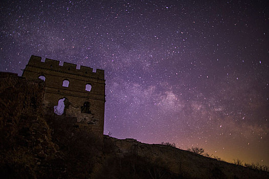 古北口长城星空