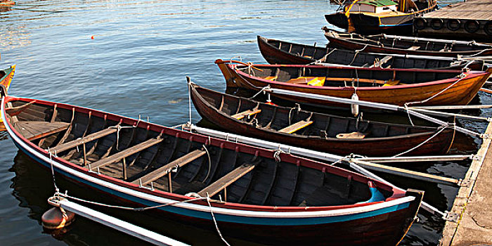 划艇,停泊,码头,斯德哥尔摩,瑞典