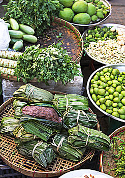 市场,仰光,缅甸
