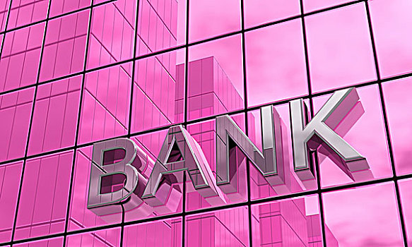 粉色,银行,概念