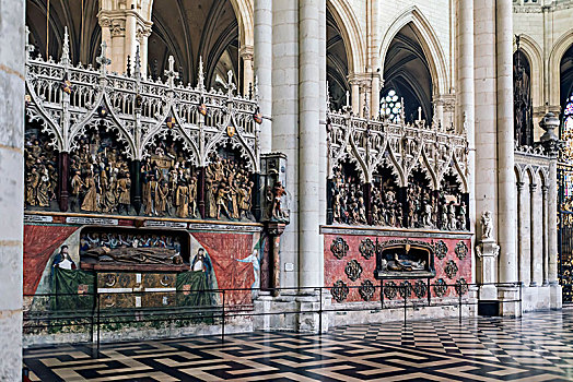 法国亚眠大教堂木雕,基督的一生
