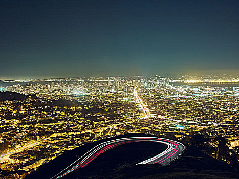 旧金山,相似,顶峰,加利福尼亚,美国
