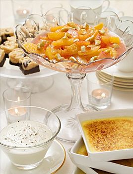 种类,甜点,圣诞自助餐,桌子,瑞典