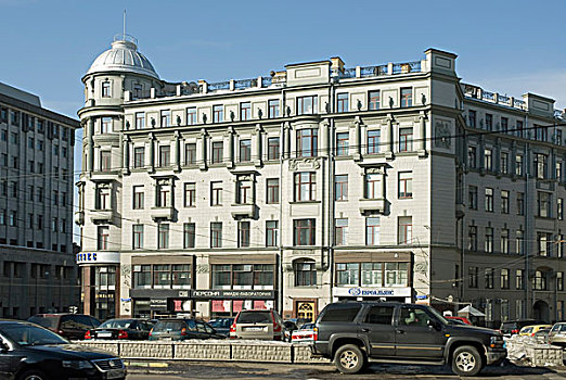 老建筑,莫斯科,俄罗斯