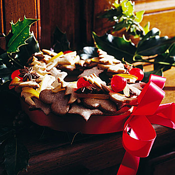 圣诞节,奶油甜酥饼,饼干