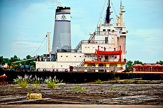 驳船,河,新奥尔良,路易斯安那,美国