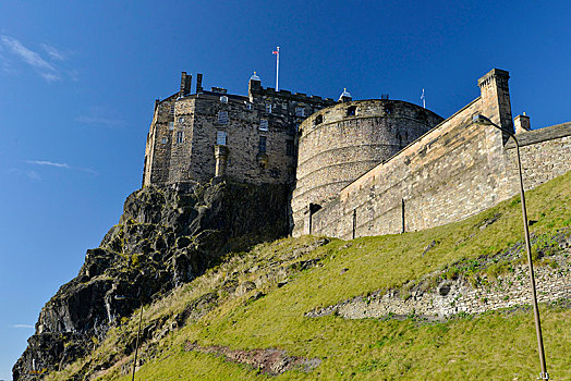 爱丁堡城堡,爱丁堡,苏格兰,英国,欧洲