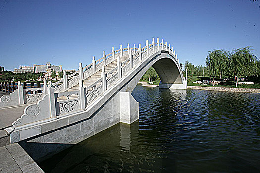 公园内的拱桥