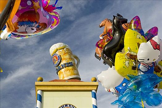 气球,广告,啤酒大杯,慕尼黑,德国,欧洲