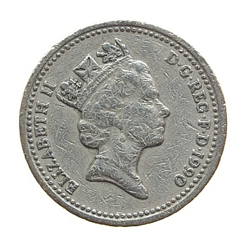 女王,一英镑硬币
