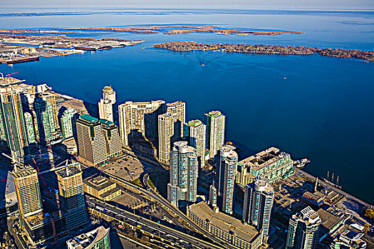 多伦多,港口,多伦多群岛,加拿大国家电视塔,安大略省,加拿大