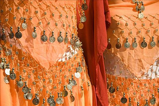 橙色,服装,迦太基,突尼斯,北非