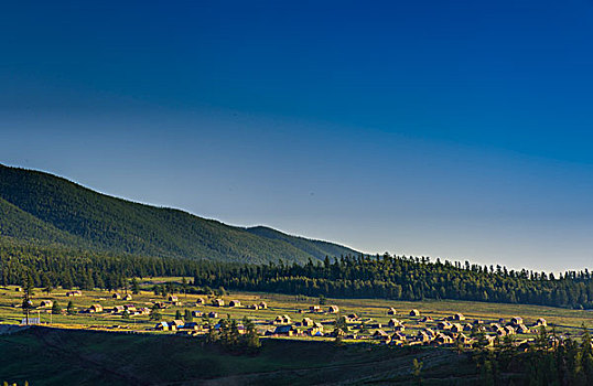 新疆喀纳斯景区白哈巴村风景