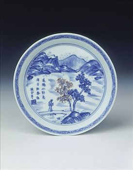 盘子,康熙时期,清朝,瓷器,艺术家,未知
