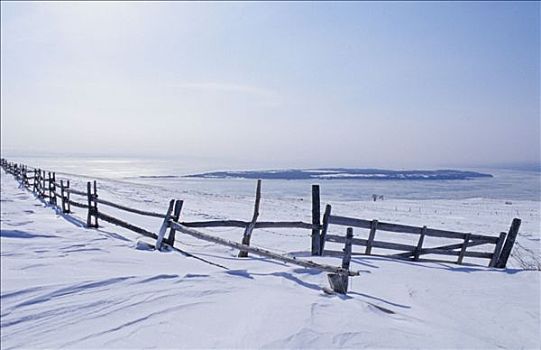加拿大,魁北克,夏洛瓦,冬天