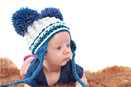 头像,可爱,婴儿,编织帽