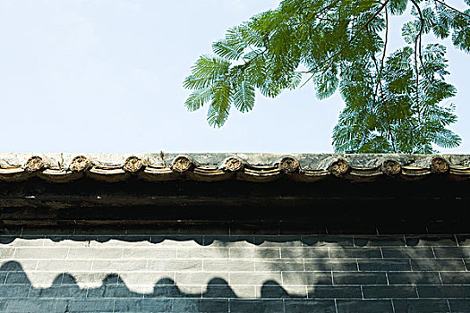 建筑细节,中国寺庙,屋顶