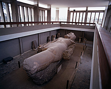 俯拍,雕塑,拉美西斯二世,孟斐斯,埃及