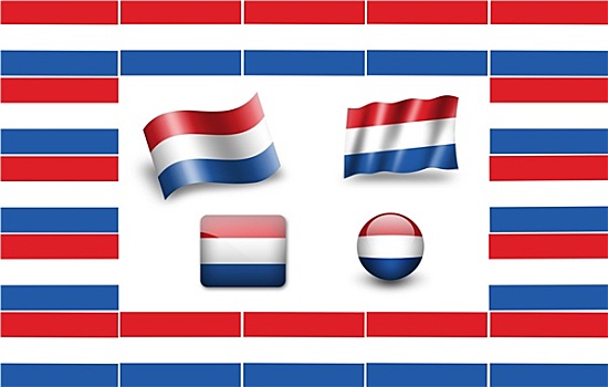 旗帜,荷兰,象征,框