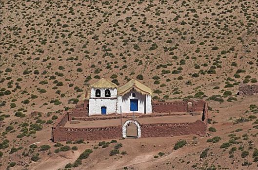 教堂,阿塔卡马沙漠,南美