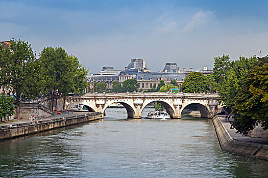 新桥,巴黎新桥,桥,赛纳河,河,巴黎,法国
