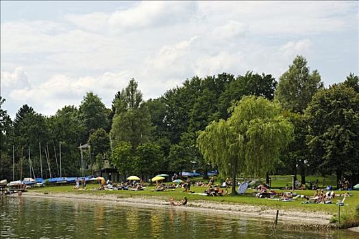 湖,上巴伐利亚,德国,欧洲