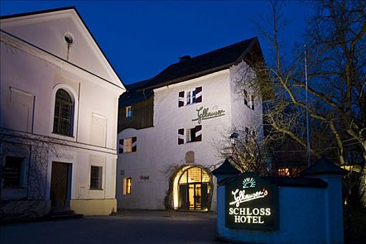 城堡,酒店,餐馆,萨尔茨堡州,奥地利