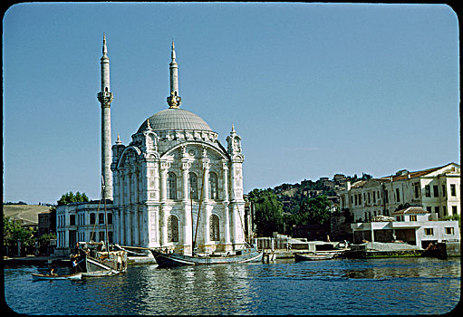 清真寺,博斯普鲁斯海峡,笔直,伊斯坦布尔,土耳其,建筑,历史