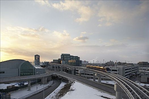 俯视,多伦多,国际机场,安大略省