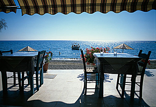 桌子,餐馆,海洋