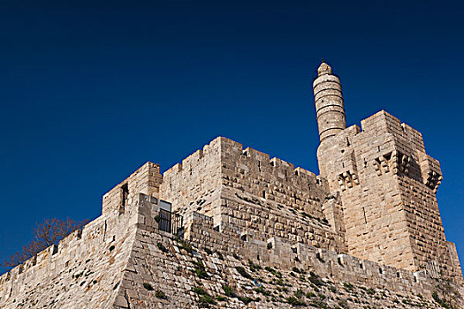 以色列,耶路撒冷,城堡,塔