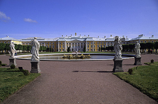 俄罗斯,彼得斯堡,彼得宫,彼得夏宫,宫殿,公园,大皇宫