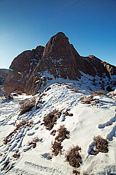 雪山,荒山