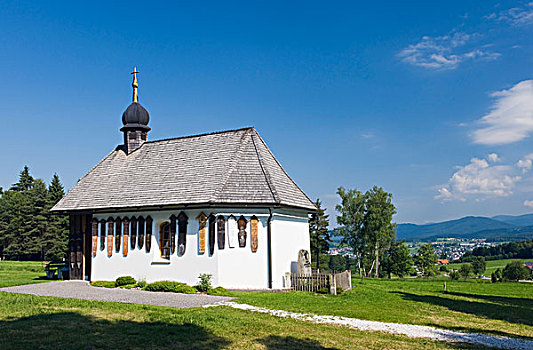 乡村,小教堂,死,巴伐利亚森林国家公园,下巴伐利亚,德国,欧洲