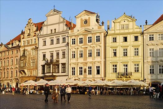 历史,城镇广场,老城广场,世界遗产,布拉格,捷克共和国,欧洲