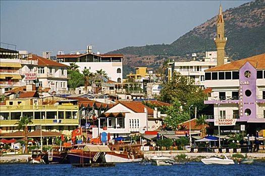 建筑,水岸,阿兰亚,土耳其
