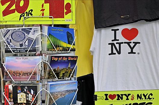 t恤,曼哈顿,纽约,美国