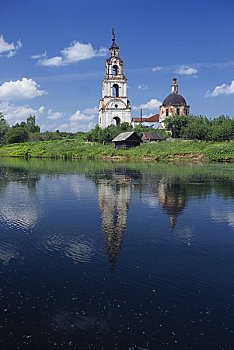 教堂,圣三一教堂,诺夫哥罗德,区域,俄罗斯