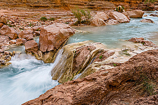 溪流,矿物质,彩色,水,大峡谷,亚利桑那,美国
