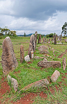 埃塞俄比亚,季亚,世界遗产,埋葬,场所,墓碑,世纪